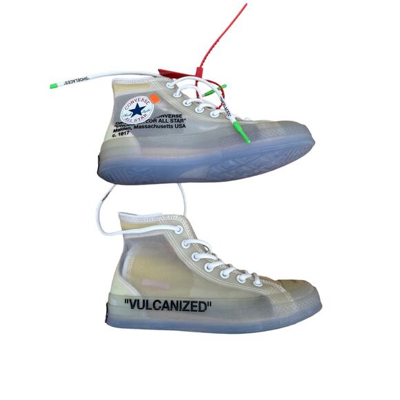Off White x Converse Chuck Taylor - The Ten Vulcanized Sneakers in White - Picture 2 of 7